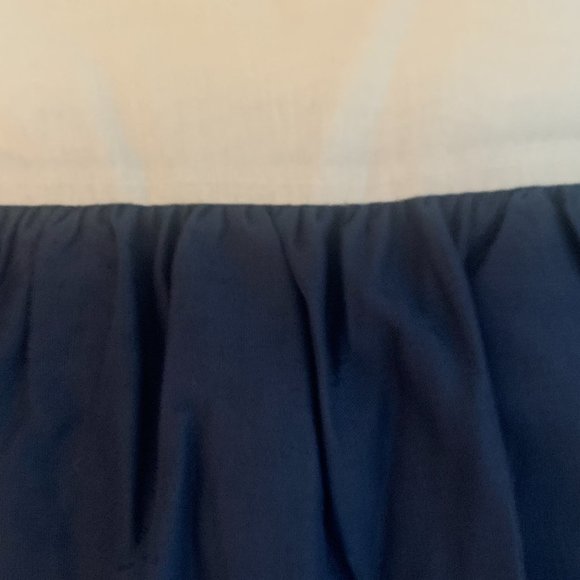 Navy Blue Dust Ruffle - Picture 3 of 4